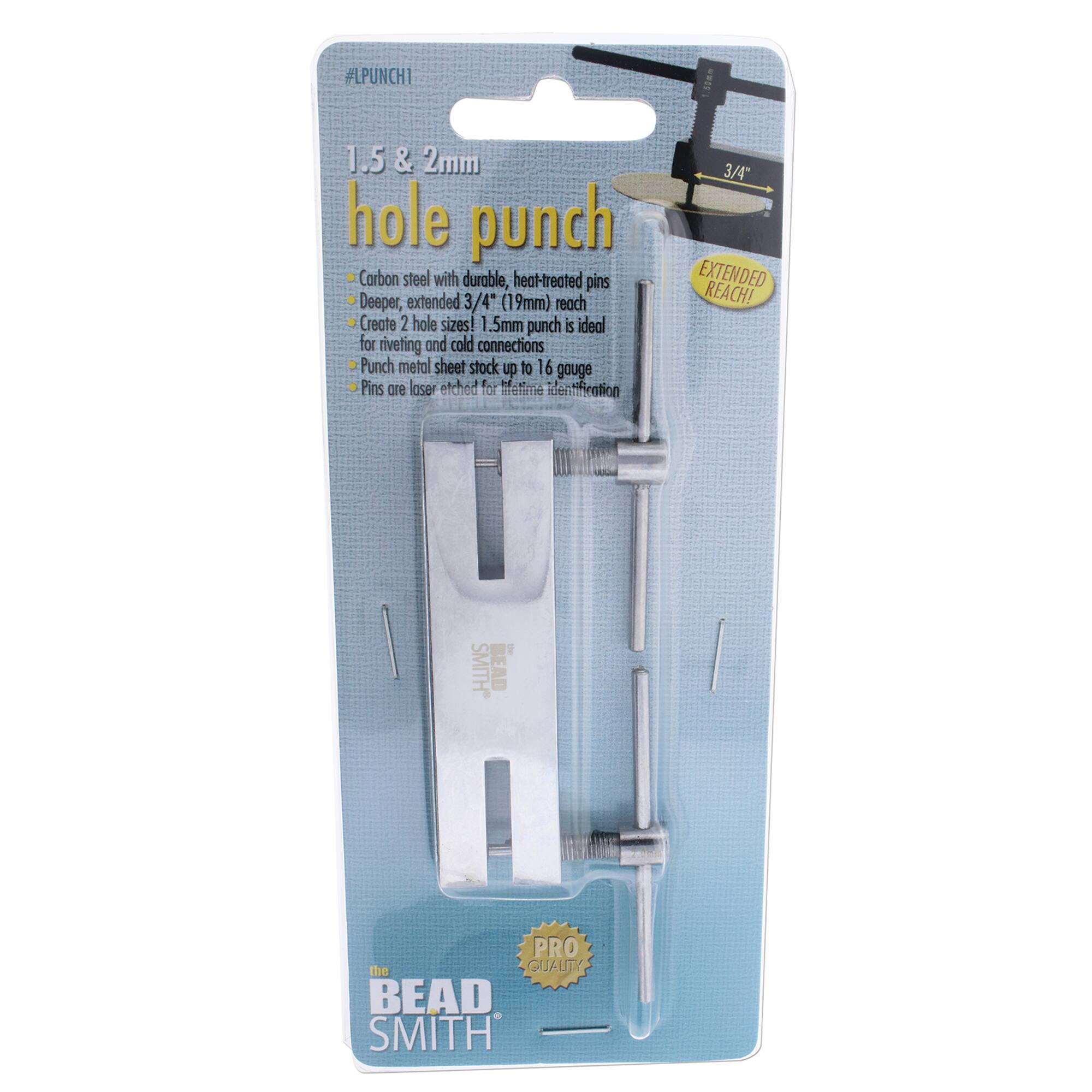 Beadsmith® Double Metal Punch, 1.5mm & 2mm